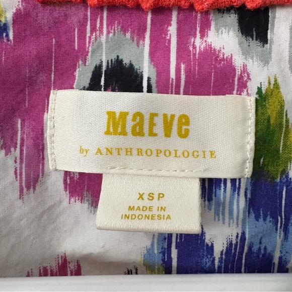 Anthropologie Rachel Floral Puffer Sleeve Blouse - Picture 9 of 15